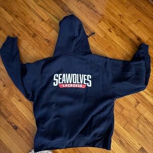 Stony Brook Seawolves Lacrosse Navy Hoodie worn once